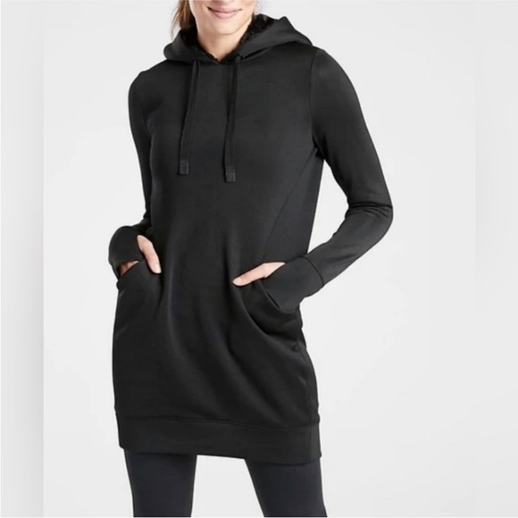 Athleta Triumph Luxe Shine Hoodie Dress - medium - Picture 1 of 5